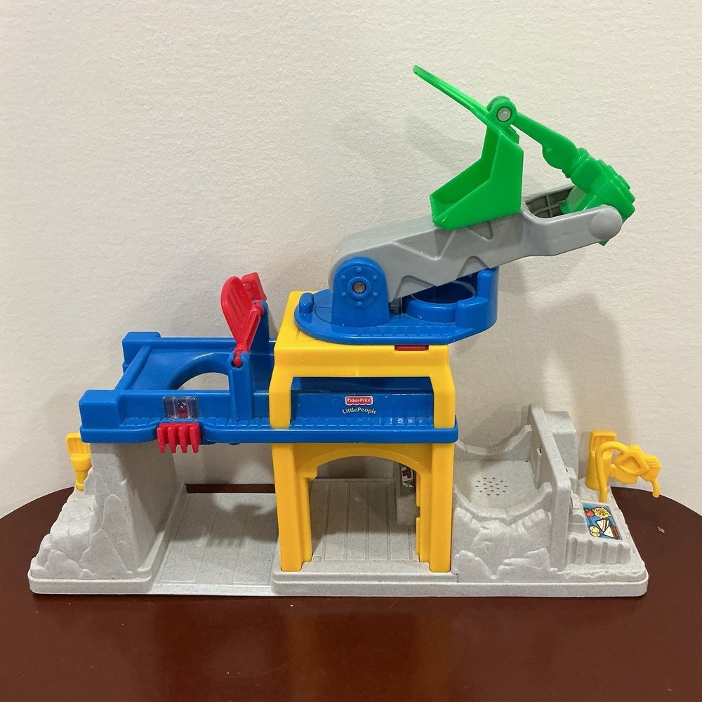 Little People Fun Sounds Crane Quarry Toy Fisher Price Construction Playset Only